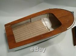 Vintage Wood Chris Craft Model 16 Inches project Boat Ship Art