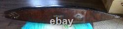 Vintage Wood Homemade 29 Pond Sailboat 45'' Mast Brass Rudder & Brass On Deck