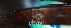 Vintage Wood Homemade 29 Pond Sailboat 45'' Mast Brass Rudder & Brass On Deck