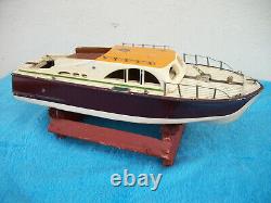 Vintage Wood ITO Model Boat Battery Operated Made in Japan