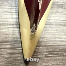 Vintage Wood Pond Yacht Boat Hull Antique Hand Carved Model Braine Steering Gear