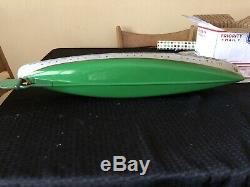 Vintage Wood Toy Boat Italian Submarine Ventura Tc17 Battery Operated Model