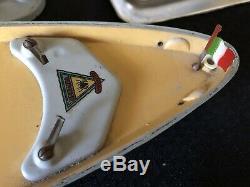 Vintage Wood Toy Boat Italian Submarine Ventura Tc17 Battery Operated Model