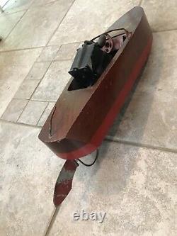 Vintage Wood Toy Seaworthy Boat Model 65