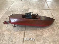 Vintage Wood Toy Seaworthy Boat Model 65