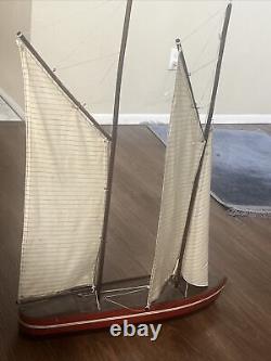 Vintage Wooden Boat Old Rare