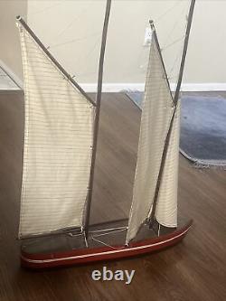 Vintage Wooden Boat Old Rare