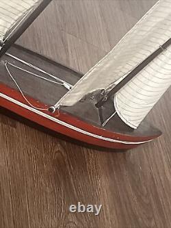 Vintage Wooden Boat Old Rare