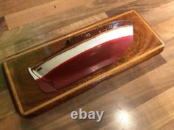 Vintage Wooden Half Hull Model Ship Maritime Marine Nautical Boat