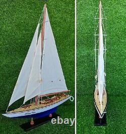 Vintage Wooden Handmade Ship Model For Home Decor, Birthday Gift, Office Display