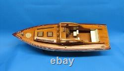 Vintage Wooden Model Picnic Cruiser Boat, Restoration/Conversion Project