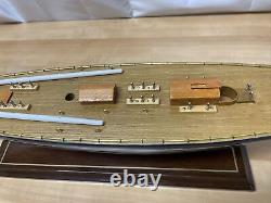 Vintage Wooden Model Sailboat Pond Boat New