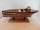 Vintage Wooden Model Speed Boat Great Office Decor