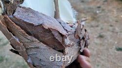 Vintage driftwood boat, wood sailing ship, sailor decor, WOODEN BOAT MODEL