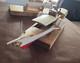Vintage, Hand-built Model Twin Side Wheel Paddle, Wooden Boat (display Only)