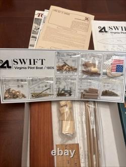 Virginia Pilot Boat 1805 Wood Model Kit Artesa Latina Vintage 1982 New In Box