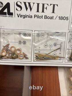 Virginia Pilot Boat 1805 Wood Model Kit Artesa Latina Vintage 1982 New In Box