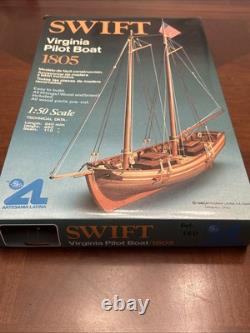 Virginia Pilot Boat 1805 Wood Model Kit Artesa Latina Vintage 1982 New In Box