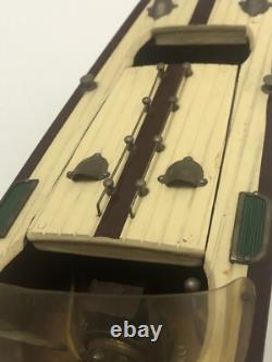 Vitage ITO Model Speedster Wood Boat Battery Operated- Runs