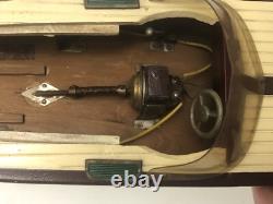 Vitage ITO Model Speedster Wood Boat Battery Operated- Runs