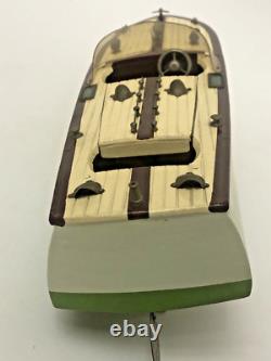 Vitage ITO Model Speedster Wood Boat Battery Operated- Runs