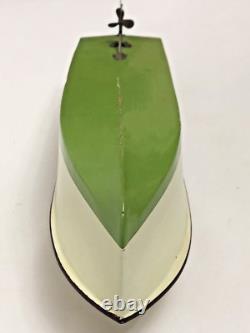 Vitage ITO Model Speedster Wood Boat Battery Operated- Runs