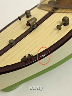 Vitage ITO Model Speedster Wood Boat Battery Operated- Runs