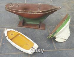 Voiliers de bassin. Basin's wood boat models. Maquettes de bateaux