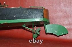 Vtg 1920s SEAWORTHY BOATS Wooden Toy Model 73 Wind Up Flying Yankee 26 Pond