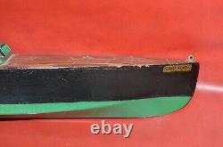 Vtg 1920s SEAWORTHY BOATS Wooden Toy Model 73 Wind Up Flying Yankee 26 Pond