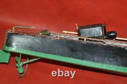 Vtg 1920s SEAWORTHY BOATS Wooden Toy Model 73 Wind Up Flying Yankee 26 Pond