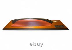 Vtg 30 Half Hull Ship Large Boat Solid Wooden Model TABOR Boy USS Constitution