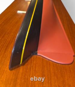 Vtg 30 Half Hull Ship Large Boat Solid Wooden Model TABOR Boy USS Constitution