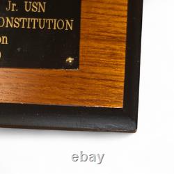 Vtg 30 Half Hull Ship Large Boat Solid Wooden Model TABOR Boy USS Constitution