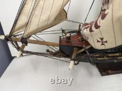 Vtg 32 Fragata Espanola Ano 1780 Spanish Naval War Ship Sail Boat Model Wood