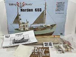 Vtg. Billing Boats Serie 600 Norden No. 603 130 Scale Wooden Model Kit New