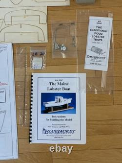 Vtg BlueJacket Ship Crafters #KLW207 MAINE LOBSTER BOAT Model Wood Kit Complete