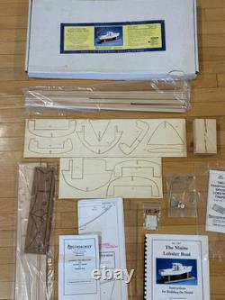 Vtg BlueJacket Ship Crafters #KLW207 MAINE LOBSTER BOAT Model Wood Kit Complete