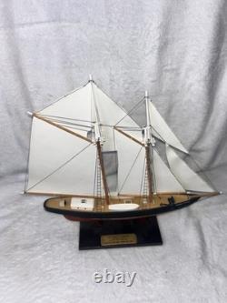 Vtg GERTRUDE L. THEBAUD Model Clipper Ship Boat Piel Craftsmen Newport Mass