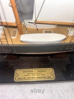 Vtg GERTRUDE L. THEBAUD Model Clipper Ship Boat Piel Craftsmen Newport Mass