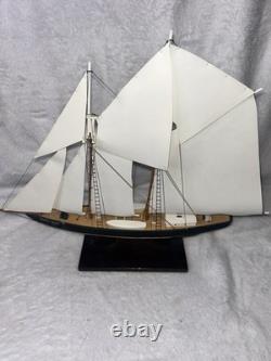 Vtg GERTRUDE L. THEBAUD Model Clipper Ship Boat Piel Craftsmen Newport Mass