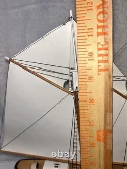 Vtg GERTRUDE L. THEBAUD Model Clipper Ship Boat Piel Craftsmen Newport Mass