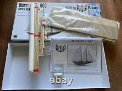 Vtg NEW Billing Boats Bluenose II Series 600 Wood Model Kit Denmark BB600 1100