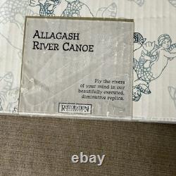 Vtg Wood Model Allagash River Canoe Maine River Guide Boat Replica