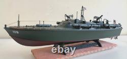 WW2 PT-109 COMMANDED BY LTJG. JOHN KENNEDY- Scale 172 PRO-BUILT WITH WOOD BASE