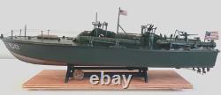 WW2 PT-109 COMMANDED BY LTJG. JOHN KENNEDY- Scale 172 PRO-BUILT WITH WOOD BASE