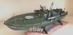 WW2 PT-109 COMMANDED BY LTJG. JOHN KENNEDY- Scale 172 PRO-BUILT WITH WOOD BASE