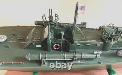WW2 PT-109 COMMANDED BY LTJG. JOHN KENNEDY- Scale 172 PRO-BUILT WITH WOOD BASE
