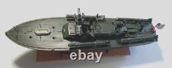 WW2 PT-109 COMMANDED BY LTJG. JOHN KENNEDY- Scale 172 PRO-BUILT WITH WOOD BASE
