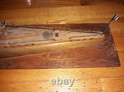 WWII Italian Prisoner of War Wood Model Submarine Italy Ship Boat POW Trench Art